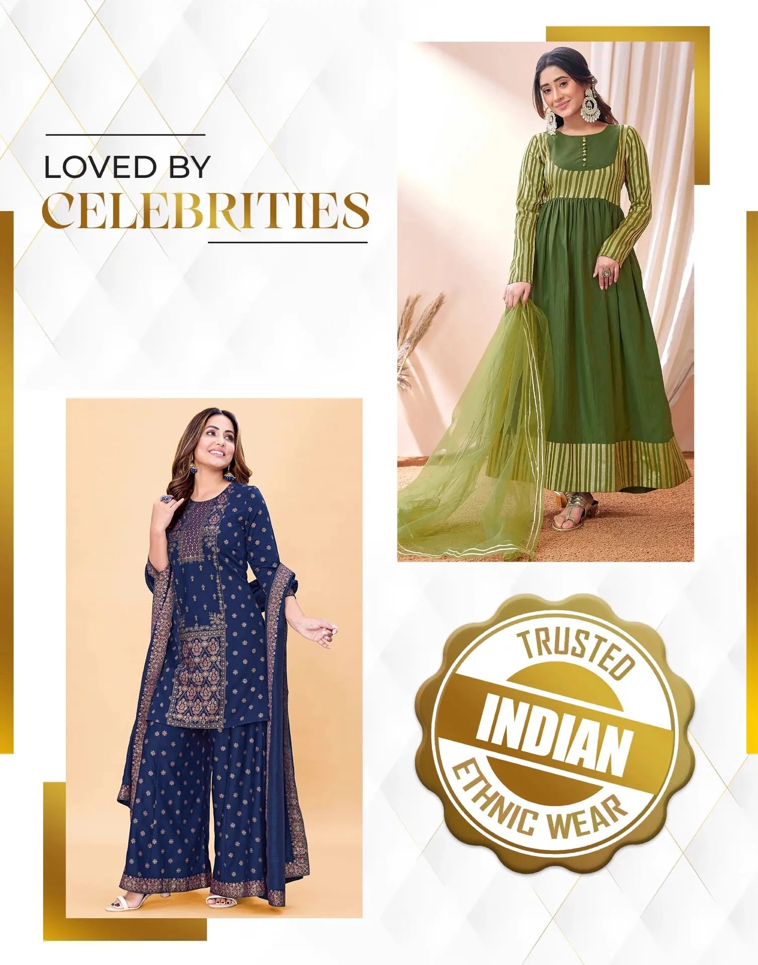 affordable round neck kurta set 