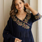 Cotton Embroidered Anarkali Kurta with Pant & Dupatta