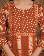Viscose Rayon Printed Straight 3 Piece Kurta Set