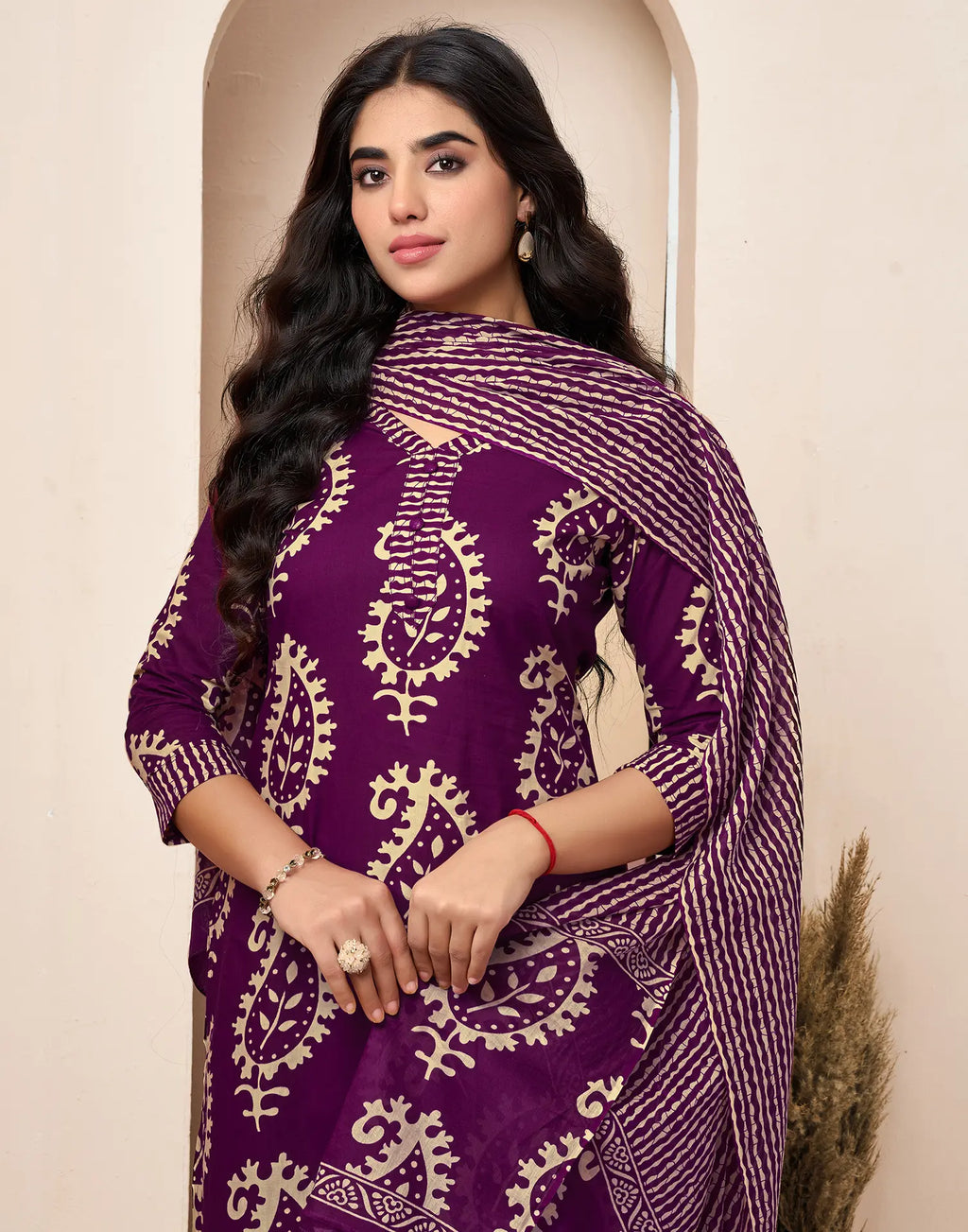 Viscose Rayon Printed Straight 3 Piece Kurta Set
