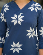 Viscose Rayon Printed Straight 3 Piece Kurta Set