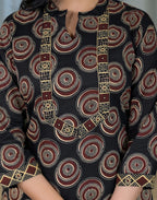 Viscose Rayon Printed Straight 3 Piece Kurta Set