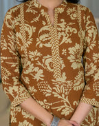 Viscose Rayon Printed Straight 3 Piece Kurta Set
