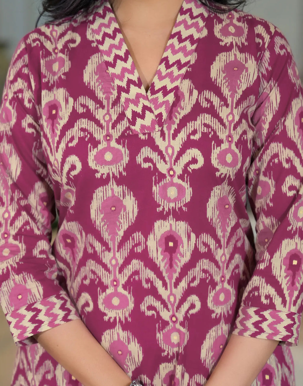 Viscose Rayon Floral Print Straight 3 Piece Kurta Set