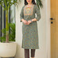 Cotton Printed Straight Kurta with Pant & Dupatta