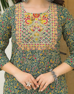 Viscose Rayon Embroidered Straight 3 Piece Kurta Set