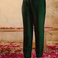 Silk Straight Embroidery Round Neck Kurta with Pant & Dupatta