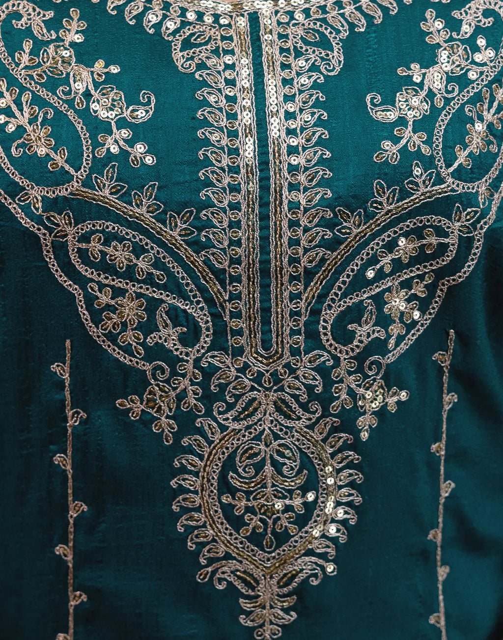 Silk Embroidered Straight 3 Piece Kurta Set