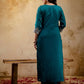 Silk Embroidered Straight Kurta with Pant & Dupatta