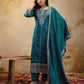 Silk Embroidered Straight Kurta with Pant & Dupatta