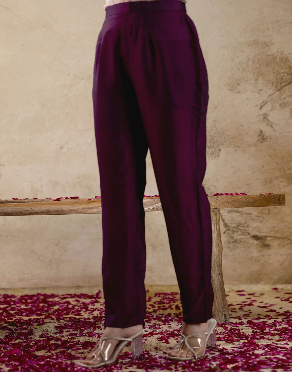 Poly Chinnon Embroidered Straight 3 Piece Kurta Set