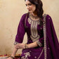 Silk Embroidered Straight Kurta with Pant & Dupatta