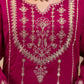 Silk Embroidered Straight Kurta with Pant & Dupatta