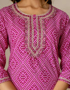 Viscose Rayon Embroidered Straight 3 Piece Kurta Set