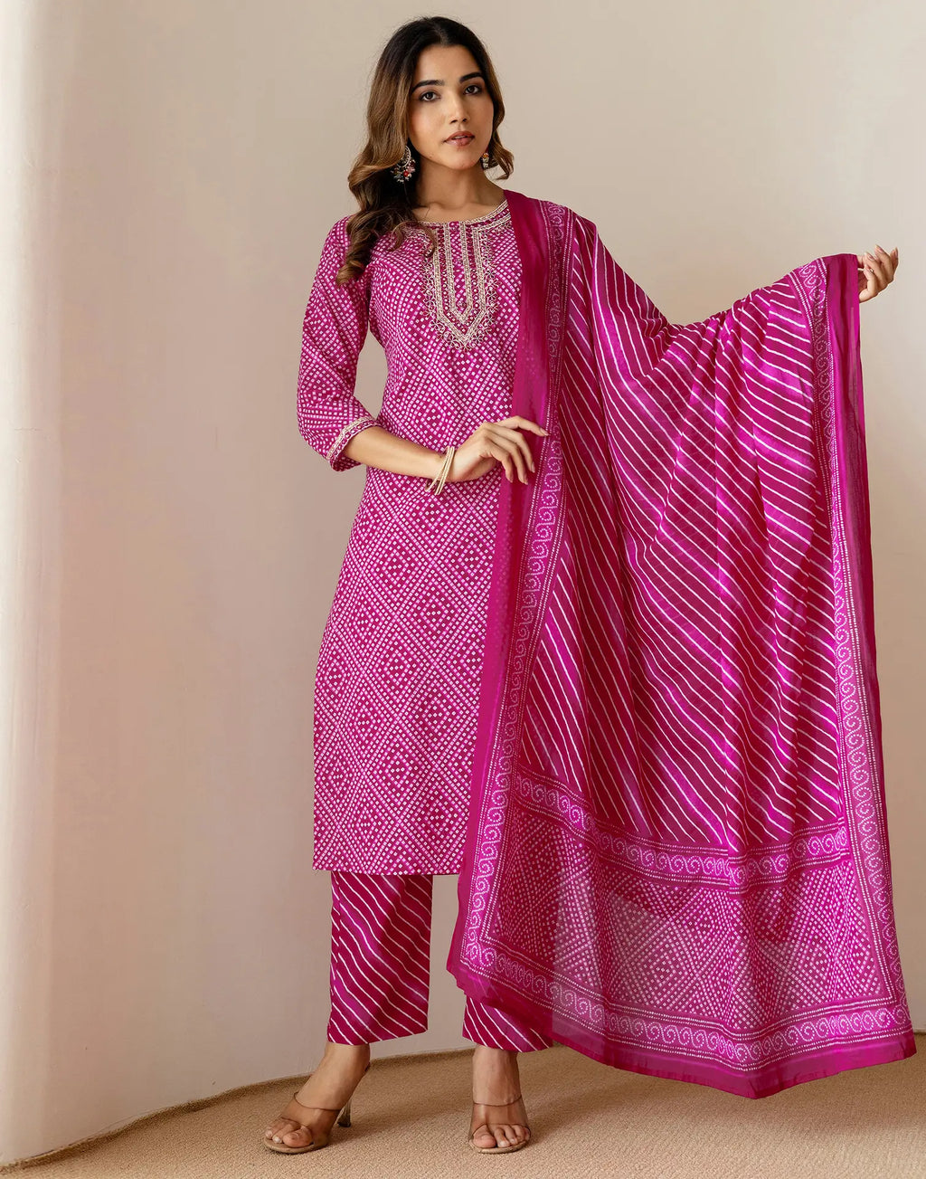 Viscose Rayon Embroidered Straight 3 Piece Kurta Set
