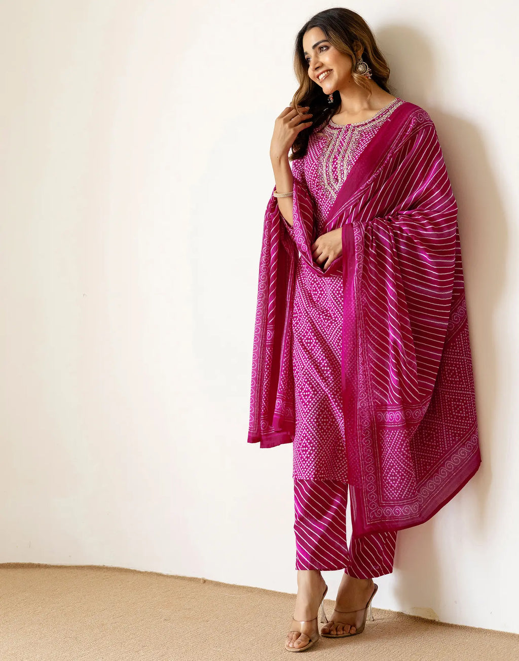 Viscose Rayon Embroidered Straight 3 Piece Kurta Set