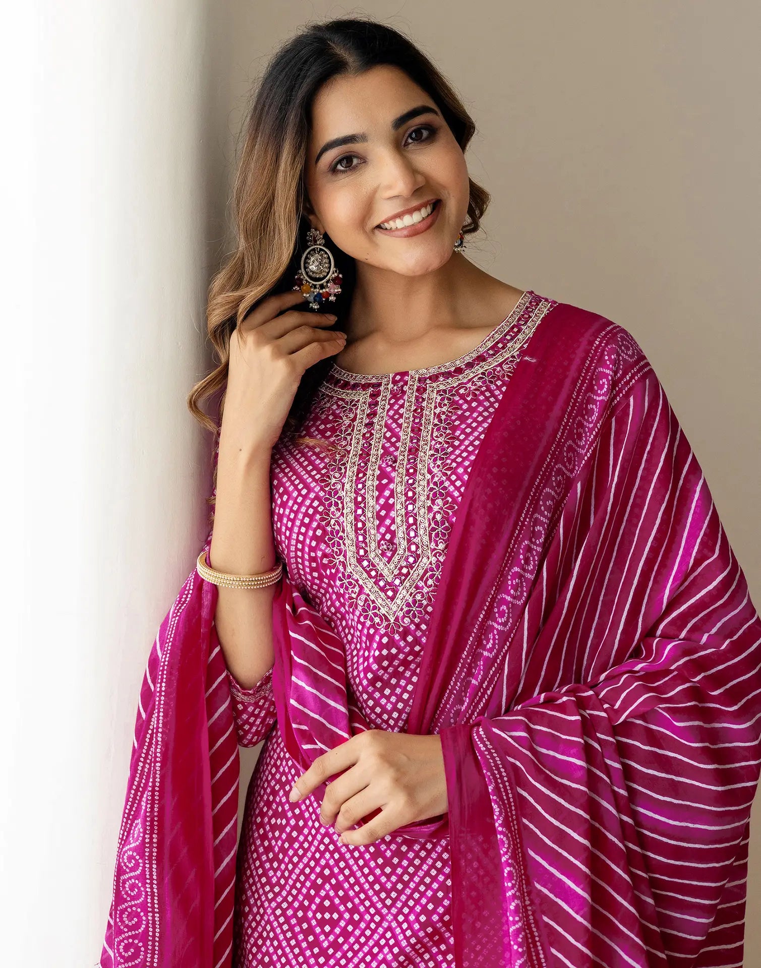 Viscose Rayon Embroidered Straight 3 Piece Kurta Set