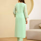 Georgette Embroidered Straight Kurta with Pant & Dupatta