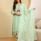 Georgette Embroidered Straight Kurta with Pant & Dupatta