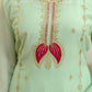 Georgette Embroidered Straight Kurta with Pant & Dupatta