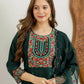 Silk Embroidered Straight Kurta with Pant & Dupatta