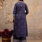 Cotton Printed A-Line Kurta with Pant & Dupatta