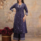 Cotton Printed A-Line Kurta with Pant & Dupatta