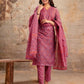 Cotton Printed Straight Kurta with Pant & Dupatta