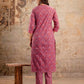 Cotton Printed Straight Kurta with Pant & Dupatta