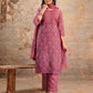 Cotton Printed Straight Kurta with Pant & Dupatta