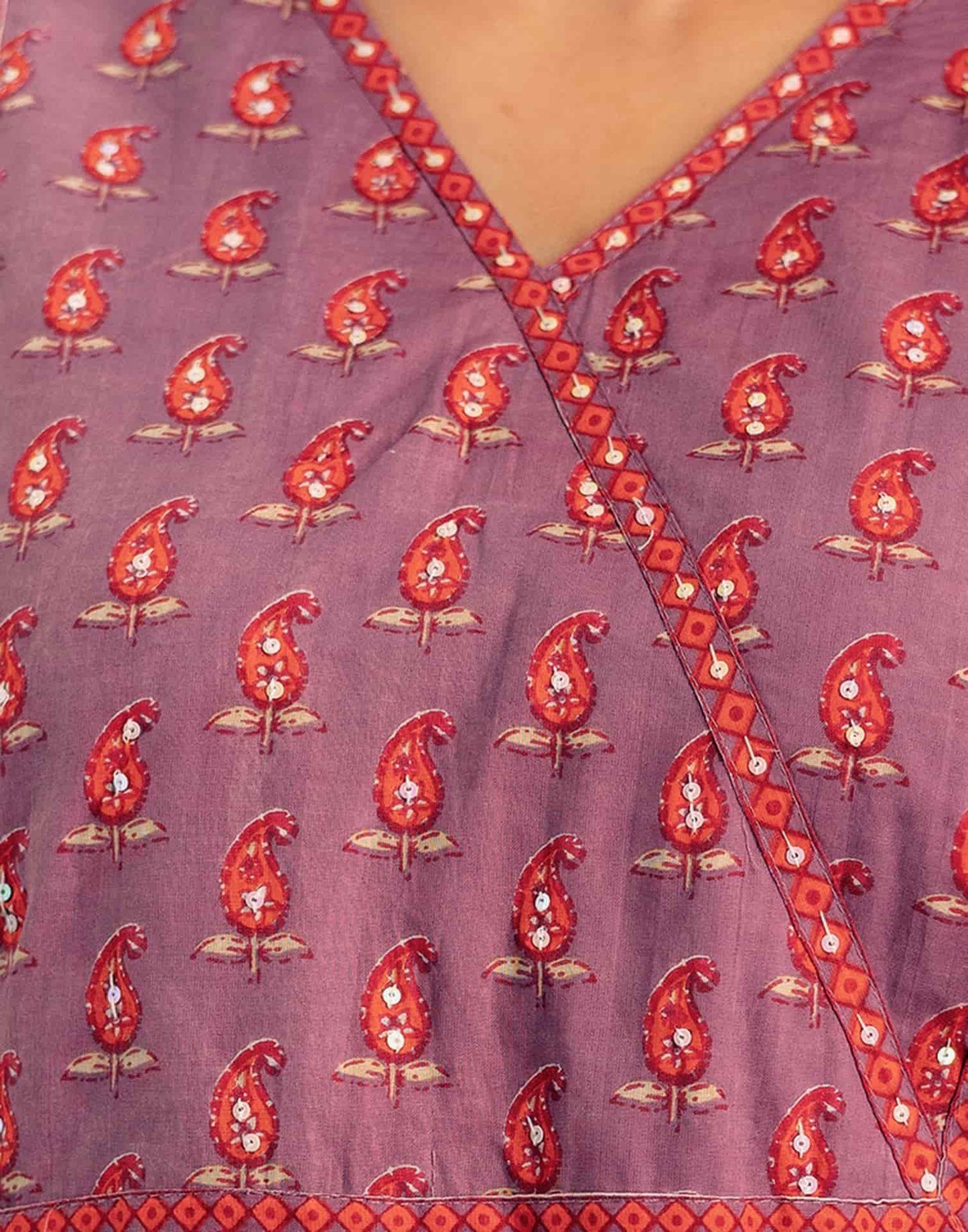 Cotton Printed Straight Kurta with Pant & Dupatta