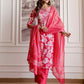 Cotton Printed Straight Kurta with Pant & Dupatta