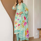 Cotton Printed Straight Kurta with Pant & Dupatta