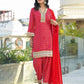 Silk Printed Straight Kurta with Pant & Dupatta