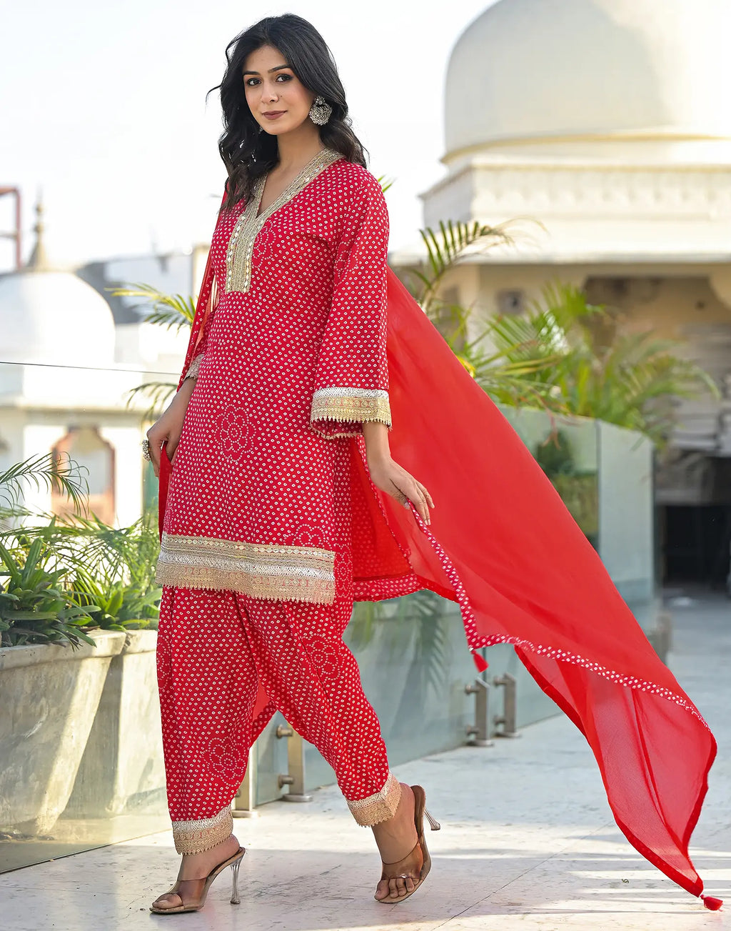 Cotton Embroidered Straight 3 Piece Kurta Set