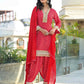 Silk Printed Straight Kurta with Pant & Dupatta