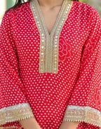 Cotton Embroidered Straight 3 Piece Kurta Set