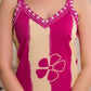 Pink Cotton Printed Straight Kurta Set with Pant & Dupatta V-Neck Casual & Office Wear for Women