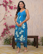 Cotton Embroidered Straight 3 Piece Kurta Set