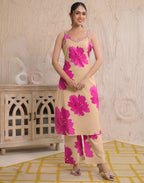 Viscose Rayon Embroidered Straight 3 Piece Kurta Set