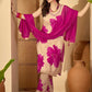 Pink Cotton Printed Straight Kurta Set with Pant & Dupatta V-Neck Casual & Office Wear for Women
