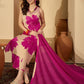 Pink Cotton Printed Straight Kurta Set with Pant & Dupatta V-Neck Casual & Office Wear for Women