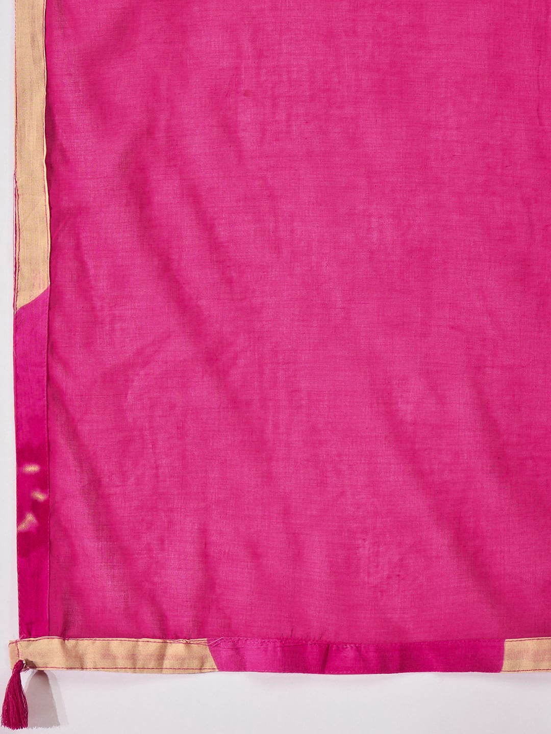 Pink Cotton Printed Straight Kurta Set with Pant & Dupatta V-Neck Casual & Office Wear for Women