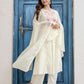 Cotton Embroidered A-line Kurta with Pant & Dupatta