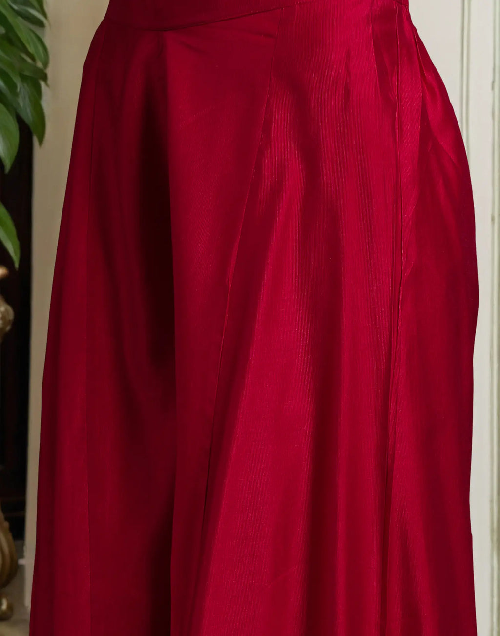 Silk Embroidered Straight 3 Piece Kurta Set