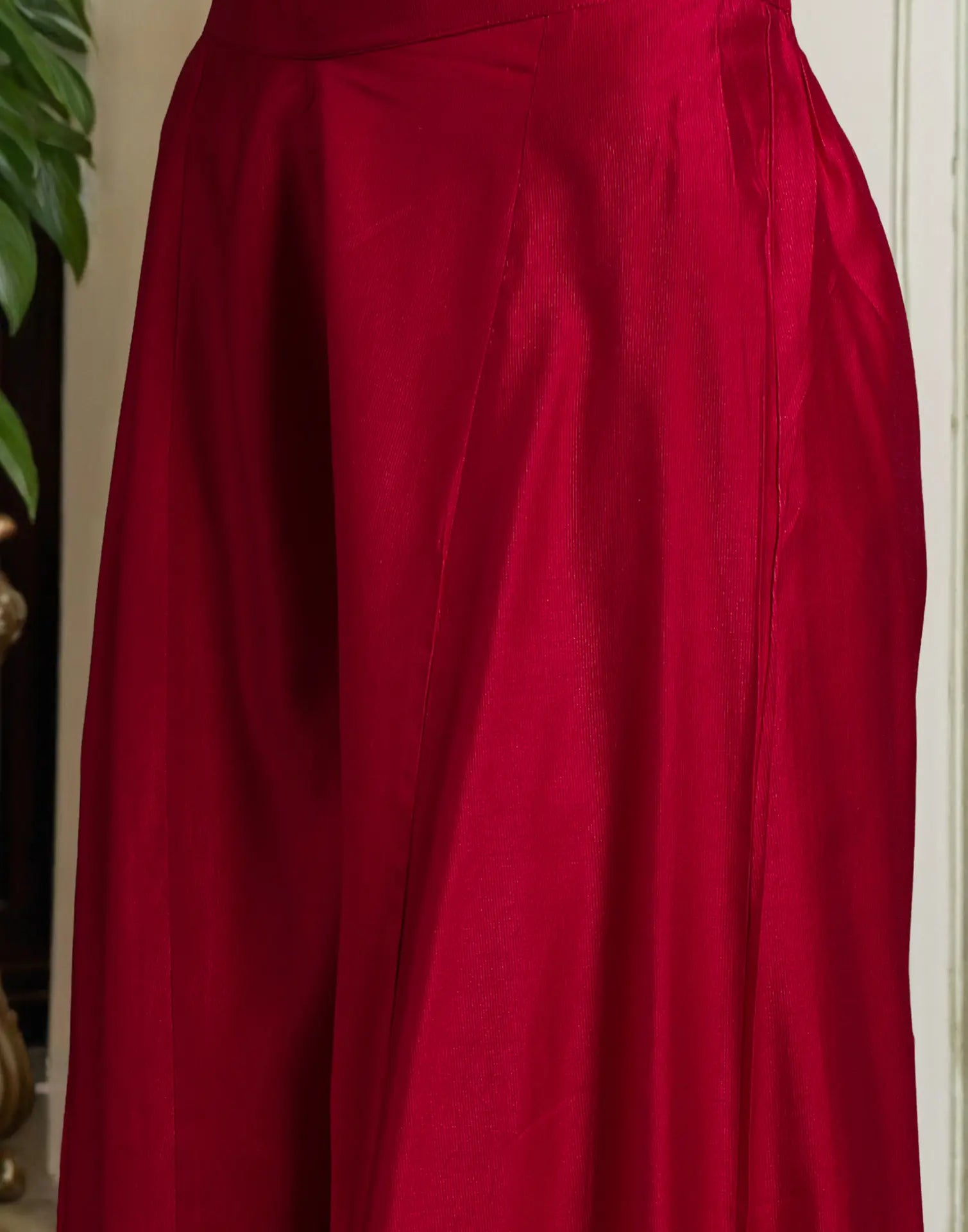 Silk Embroidered Straight 3 Piece Kurta Set