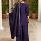 Elegant Purple Silk Embroidered Kurta Set with Sharara & Dupatta Perfect Diwali & Wedding Ethnic Wear