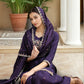 Elegant Purple Silk Embroidered Kurta Set with Sharara & Dupatta Perfect Diwali & Wedding Ethnic Wear
