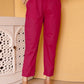 Pink Cotton Printed Straight Kurta Set with Pant & Dupatta Affordable Floral Casual Wear for Women under 799