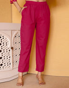 Cotton Floral Print Straight 3 Piece Kurta Set